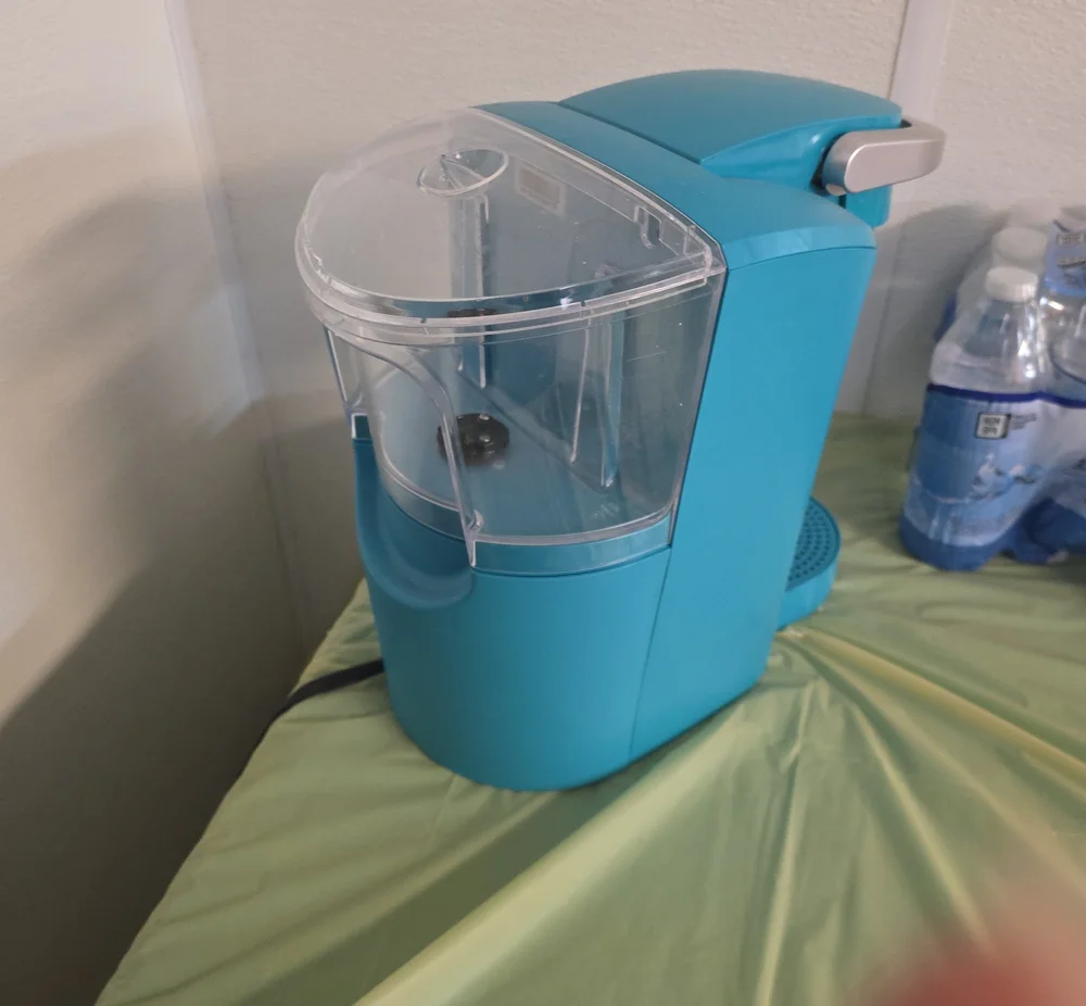 Keurig Single-Serve Coffee Maker in Teal with Silver Trim